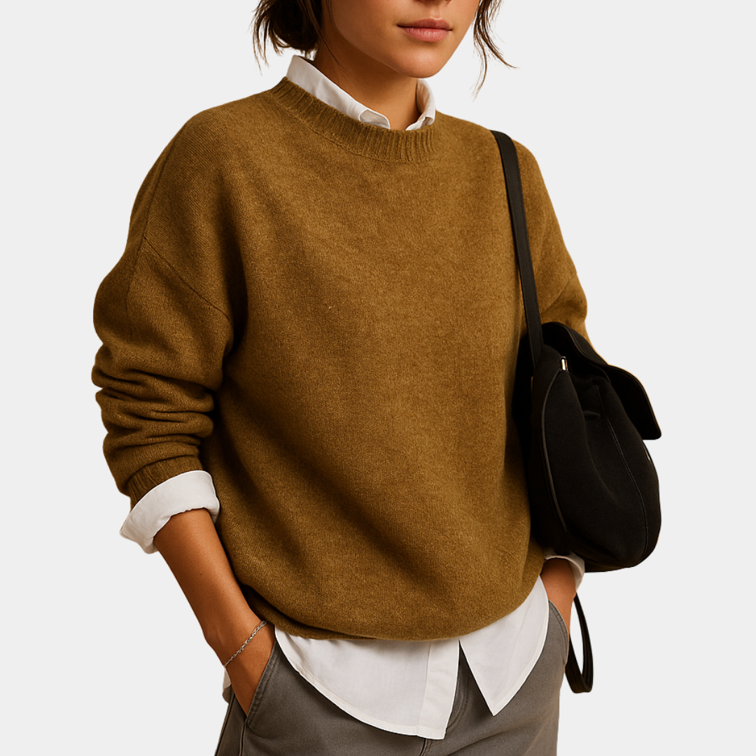 Norvavi | Elegancki sweter damski z okrągłym dekoltem