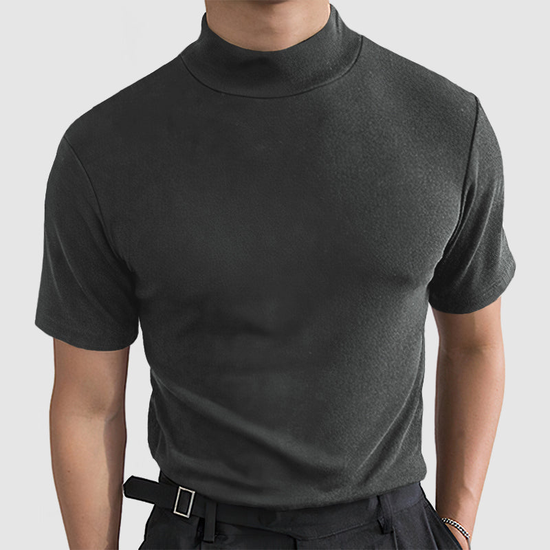 Męska t-shirt z elastycznym dopasowaniem, prezentująca prosty, klasyczny krój i krótki rę 8