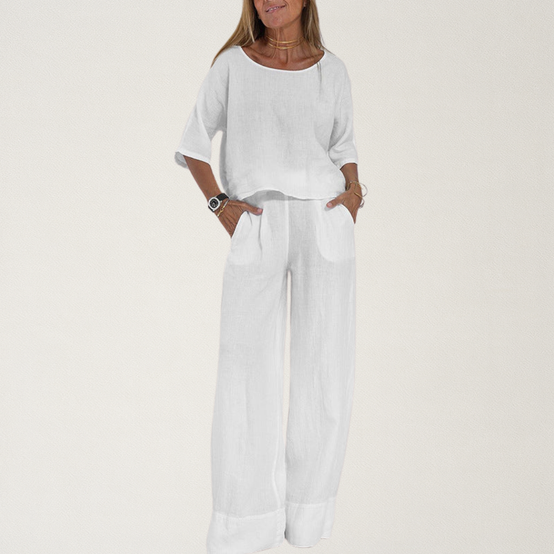 Norvavi | Damski Dres Komplet Casual z Eleganckim Wykończeniem i Luźnym Krojem