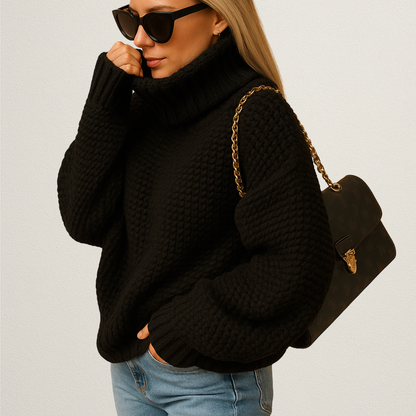 Norvavi | Damski ciepły sweter z golfem