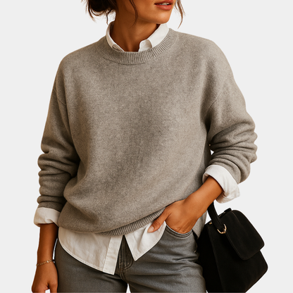 Norvavi | Elegancki sweter damski z okrągłym dekoltem