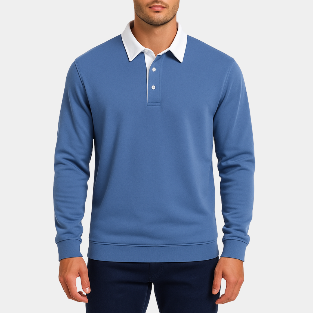 Norvavi | Męski sweter z długimi rękawami i dekoltem w serek