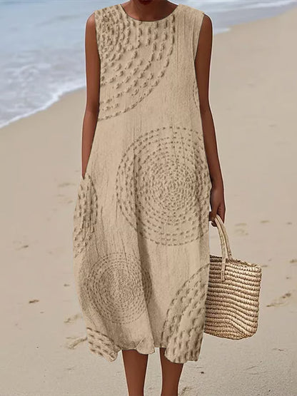 Maxi beach dress with elegant finishing and delicate straps, featuring a flowing silhouette and layered design. 4