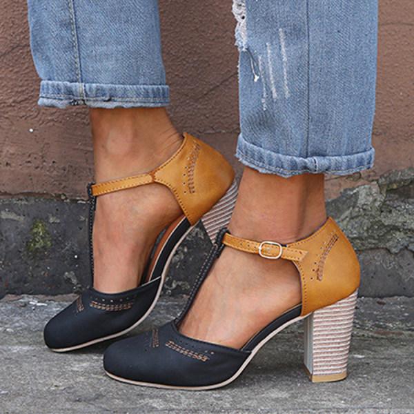 Damskie ortopedyczne buty na obcasie z ergonomicznym wsparciem, ukazujące elegancki design i komfortowe 5