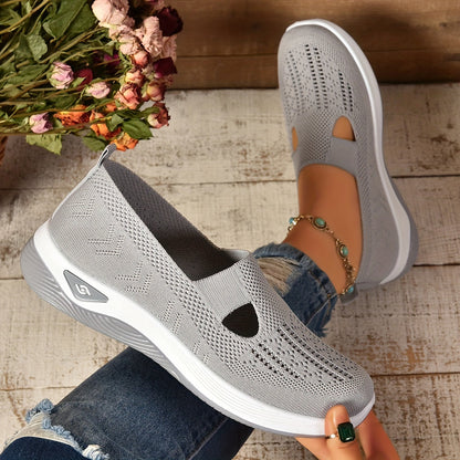 Damskie sneakersy ortopedyczne z komfortową wkładką i przewiewną cholewką, ukazujące cholew 2