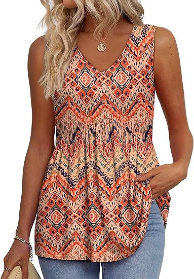 Sleeveless women's top featuring a V-neck design, showcasing a fitted silhouette and a clean, elegant appearance. 6