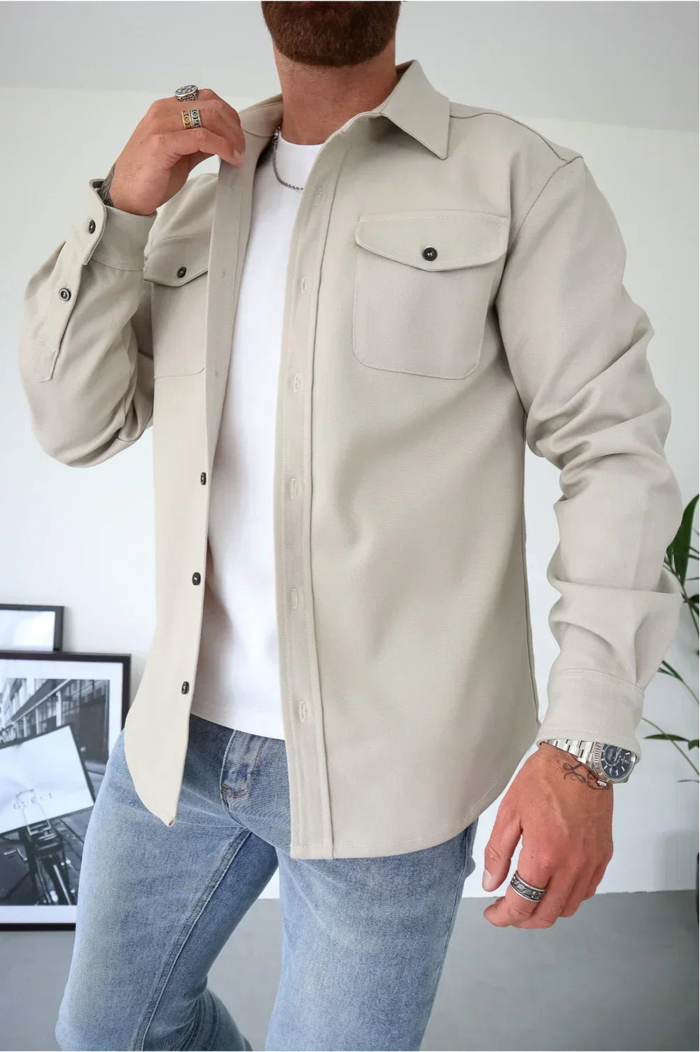 Men's elegant blazer with a pocket, designed for everyday styling. 7