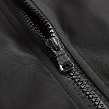 Men's lightweight jacket featuring a high collar and a zip closure. 4