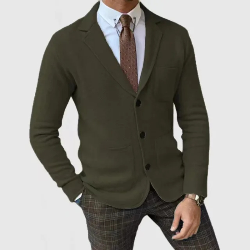 Men's smart casual blazer with a tailored fit, featuring a structured design and a contemporary silhouette. 8