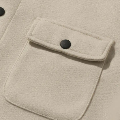 Men's tweed blazer in a classic style, featuring a tailored fit, notched lapels, and two front pockets. 4