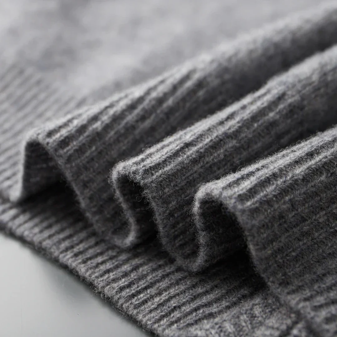 Men's classic cardigan with a zip closure in a regular fit, displayed on a hanger against a neutral background. 8