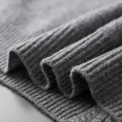 Men's classic cardigan with a zip closure in a regular fit, displayed on a hanger against a neutral background. 8