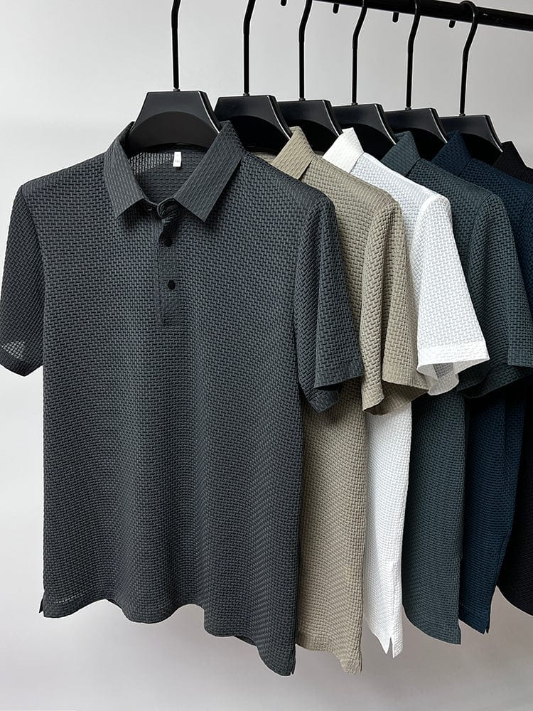 Men's short-sleeve T-shirt featuring mesh panels for ventilation. 8