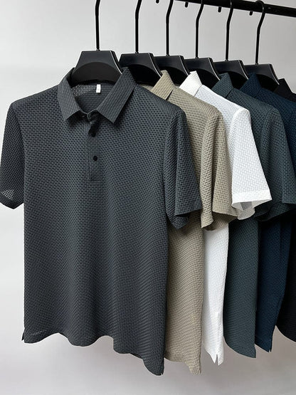 Men's short-sleeve T-shirt featuring mesh panels for ventilation. 8